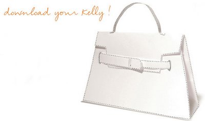 handbag templates, Hermes, Kelly mini 1, templates, bag templates