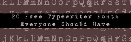 20 typewriter-fonts-free from Addictive Fonts