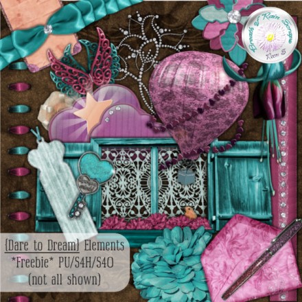 Dare to Dream Free Digital kit from Breath of Rain Scraps