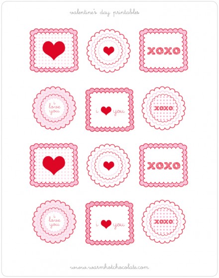 Free Valentine Printables from Warm Hot Chocolate