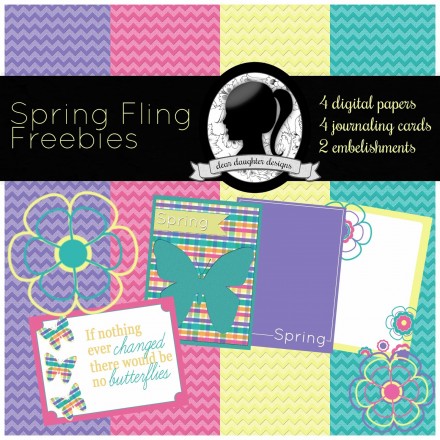 Spring Fling Free Mini Digi Kit from Dear Daughter Designs