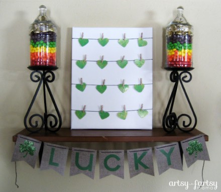 St. Patrick's Day Lucky Banner from Artsy Fartsy Mama