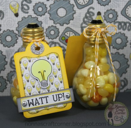 Watt Up treat Jars by Nonna's Craft Corner