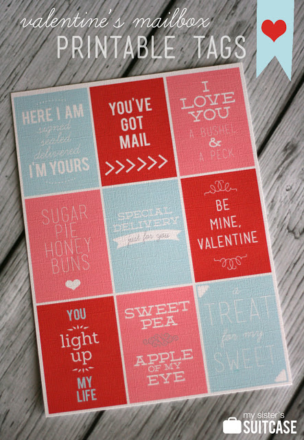 free printable valentine's_mailbox_tags from My Sister's Suitcase