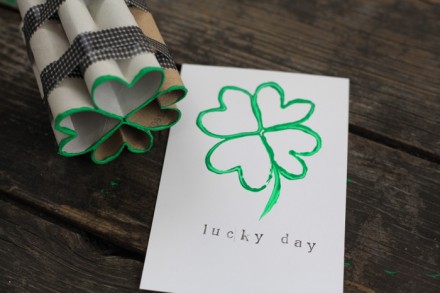 DIY Four Leaf Clover Stamp by Prudent Baby