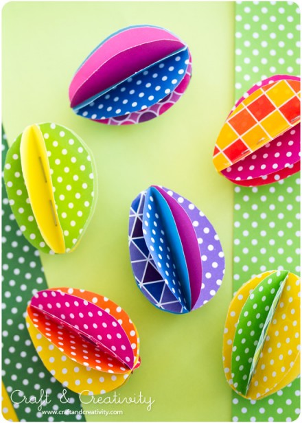 DIY - Paper Easter Eggs by Craft and Creativity