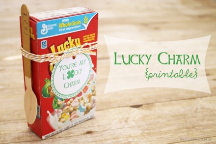 Lucky Charm printable from Create Craft Love