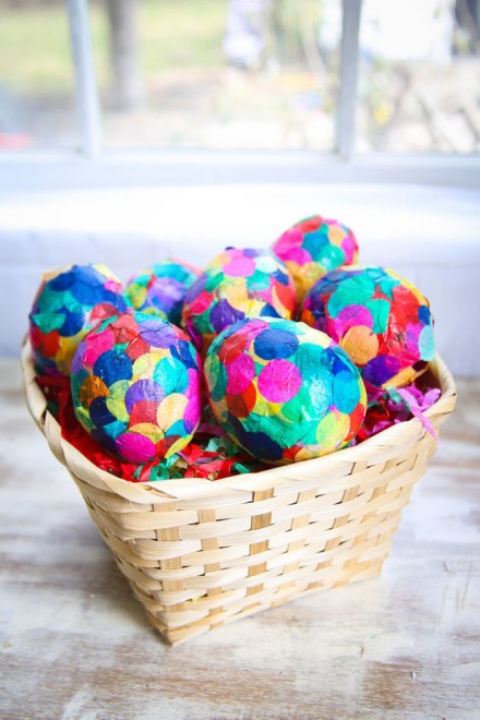 Confetti paper eggs from Heny Happened