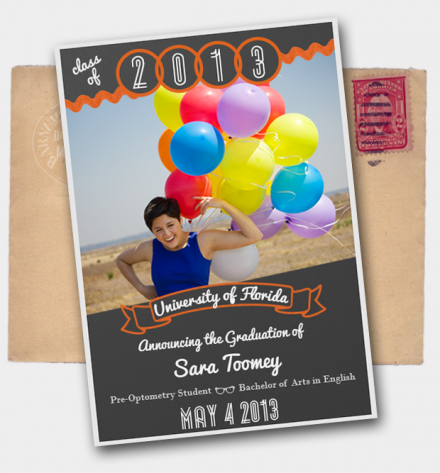 DIY Graduation Announcements in Photoshop by Lilies and Light