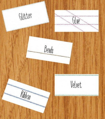 DIY Spring Organization Labels from Creative Market