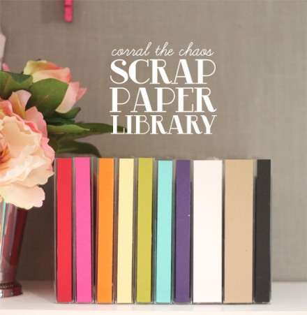 Scrap Paper Library tutorial from Damask Love