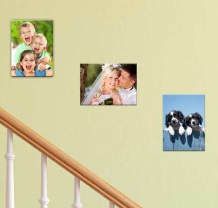 DIY Canvas Photo Wraps for Mother's Day 3 canvases