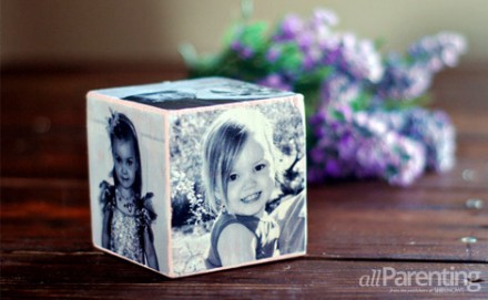 How to Make a Mother's Day Photo Cube at All Parenting