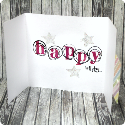 Tuesday Tutorial - Stamped Birthday Card from Craft