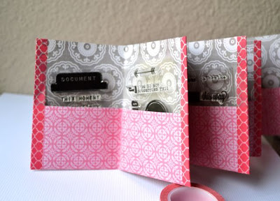 Tutorial - Mini Album Stamp Organizer from An Ounce of Creativity