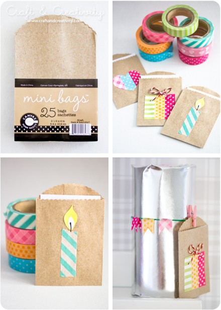 Tutorial - small gift bags from Craft & Creativity