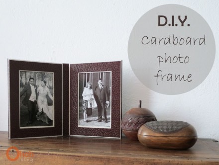 DIY Cardboard frame for Father's Day from Oh Oh Blog