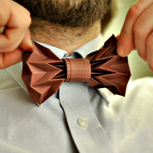 Foldable Bow Tie Gift Topper for Father's Day