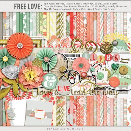 Free Digital Kit from Pixels & Co and Quality Digi Freebies