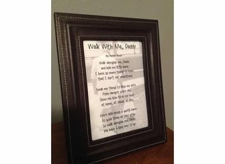 Tutorial - Personalized Framed Walk With Me Daddy Poem for Father's Day