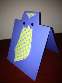 Tutorial- Tie card for Father's Day from Made by Hand Craft Shows