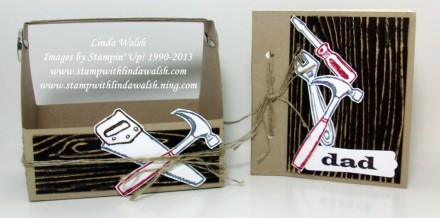 Tutorial - Toolbox Mini Scrapbook by Linda Walsh