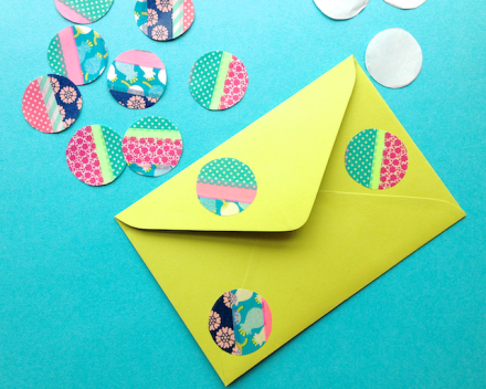 Tutorial - Washi Tape Dots at Omiyage Blog