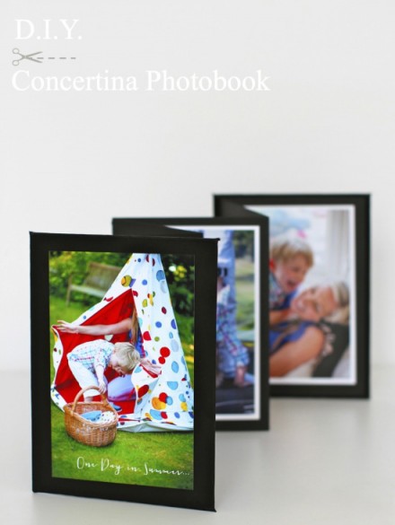 Tutorial - diy concertina photobook project by Kate's Creative Space