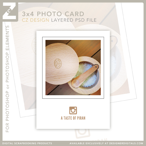 Free Instagram 3x4 Card from Cathy Zielske