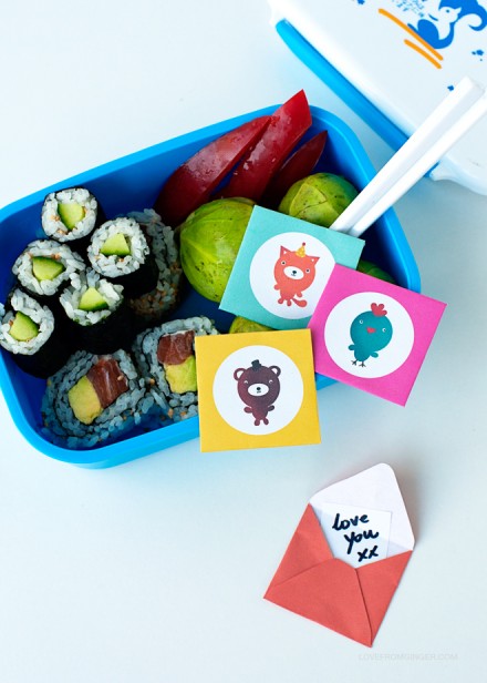 Freebie - Kids Lunch Box Notes by Love from Ginger