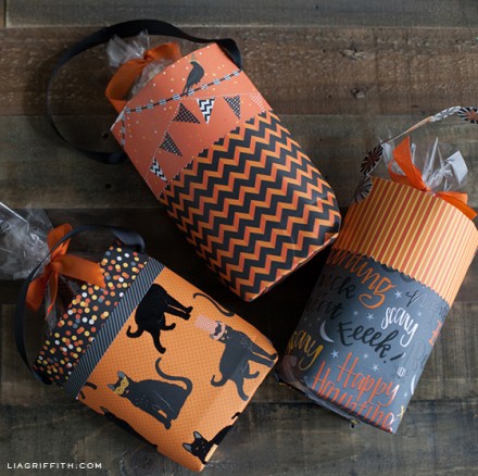 Tutorial - DIY Halloween Goody Bags by Lia Griffith