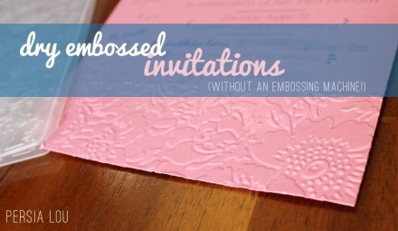 Tutorial - Dry Embossing Without an Embossing Machine