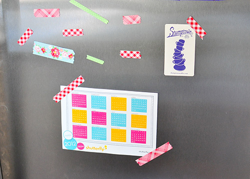 Tutorial - Washi Tape Magnets by The Cheese Thief