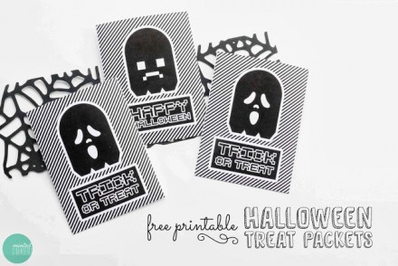 Free Printable Halloween Treat Packets from Minted Strawberry