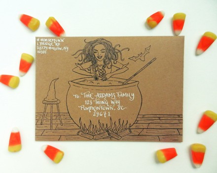 Freebie - Halloween Envelope Template from The Postman's Knock