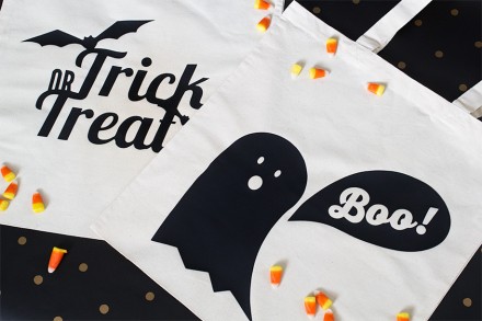 Freebie - Halloween Silhouette cut file for trick or treat bag from Sarah Hearts