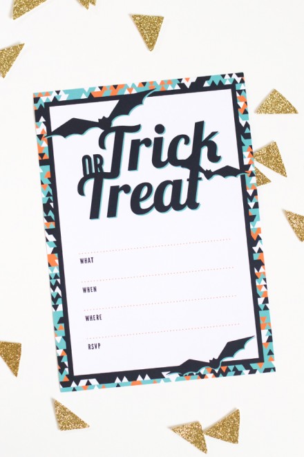 Freebie - Printable Halloween Invitation from Sarah Hearts