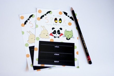 Freebie - Printable Halloween Party Invites