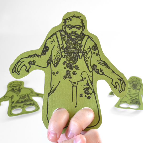 Freebie -zombie finger puppets from dream a little bigger