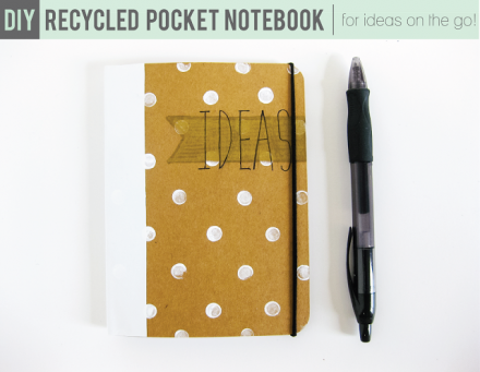 Tutorial - DIY Recycled Pocket Notebook