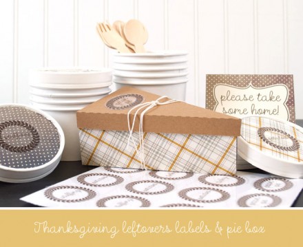 Freebie - Cut File for Thanksgiving leftover box and labels from Silhouette