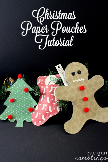 Tutorial - Christmas Paper Pouches by Rae Gun Ramblings