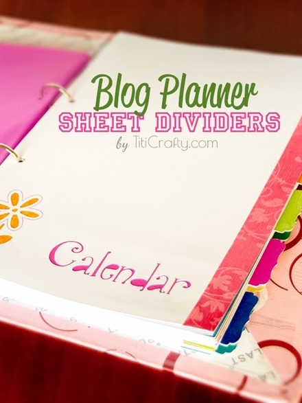 Freebie and Tutorial - Planner Divider Sheets