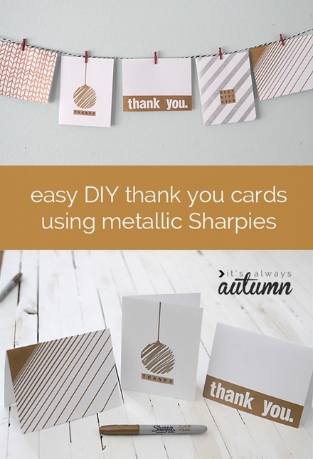 Tutorial - Easy DIY Thank Your Cards by It's Always Autumn