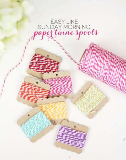 Tutorial - Paper Twine Spools from Damask Love