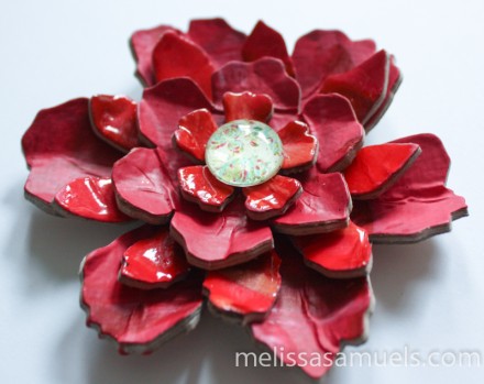 Tutorial - Acrylic Paint Skin Flower by Melissa Samuels