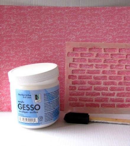 Tutorial - Getting Messy With Gesso at Scrappy Day in Paradise