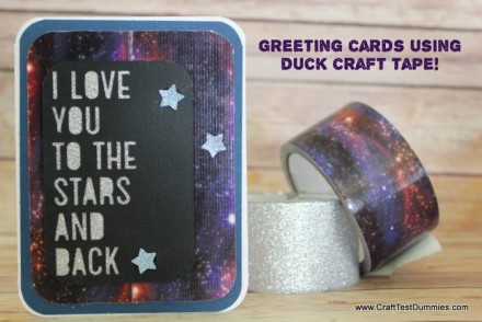 Tutorial - Make Greeting Cards with Duck tape by Craft Test Dummies