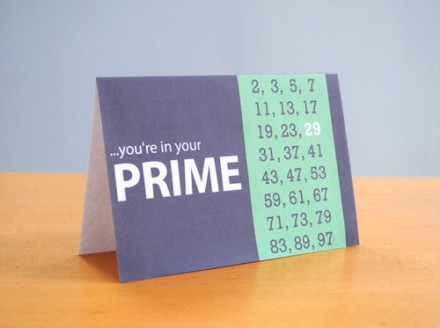 Freebie - Printable Prime Number Birthday Card