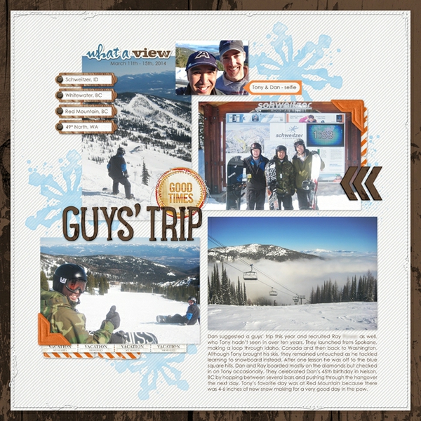 Inspiration du Jour - Guys' Trip by Julie Deguia